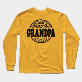 Proud Member of the Great Grandpa Club Long Sleeve T-Shirt
